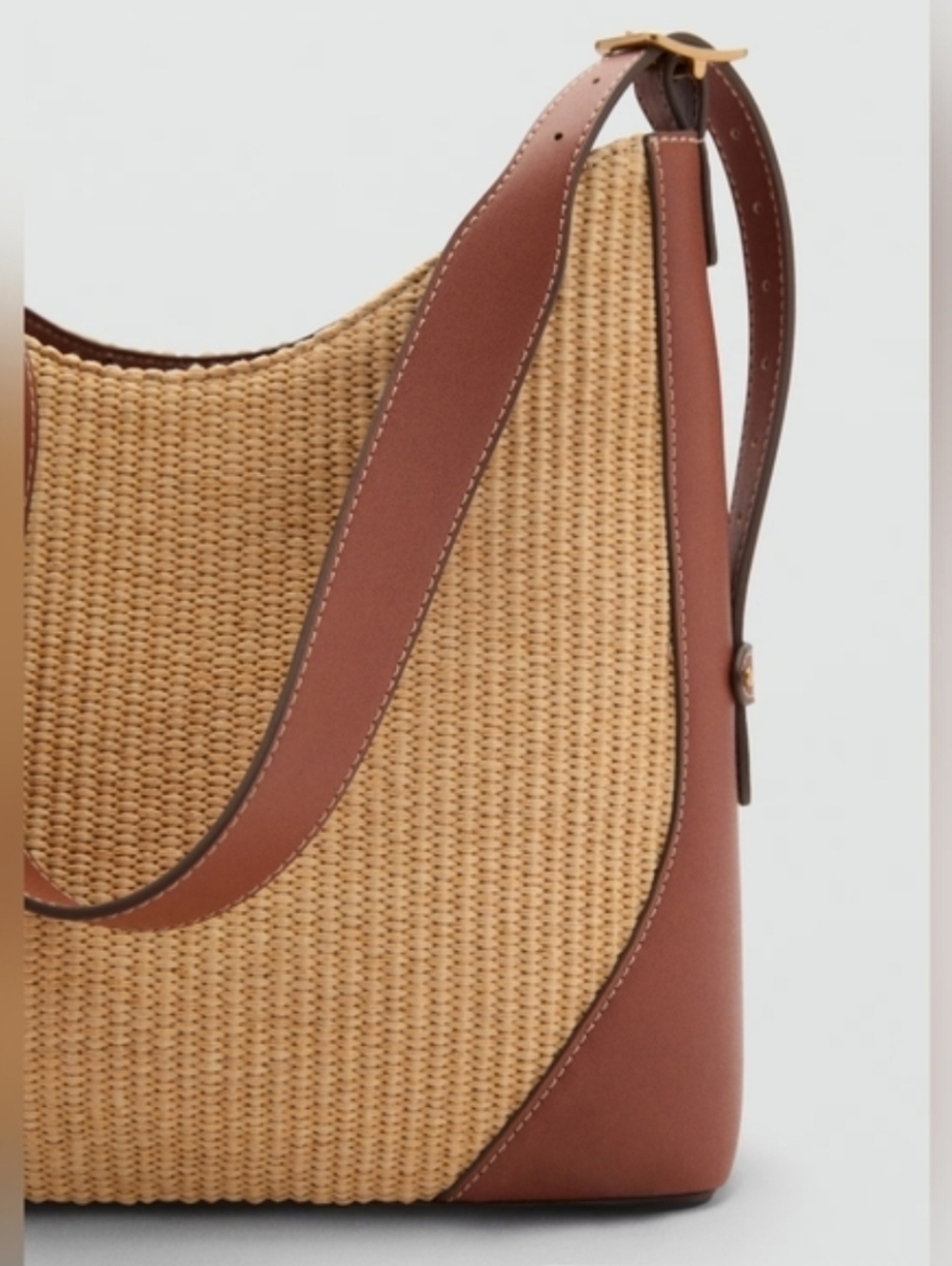 MANGO Ruffia Shoulder Bag - Picture 2 of 5